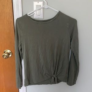 Green Long Sleeve Top